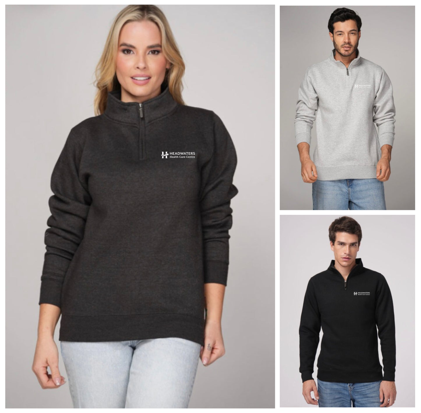 1/4 Zip sweatshirt, Adult Deluxe super soft (Unisex sizes) High quality