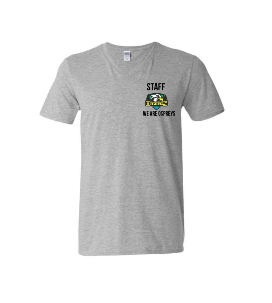 PRINTED STAFF - Adult - Osprey ILPS Flight Crew High quality V Neck t-shirt