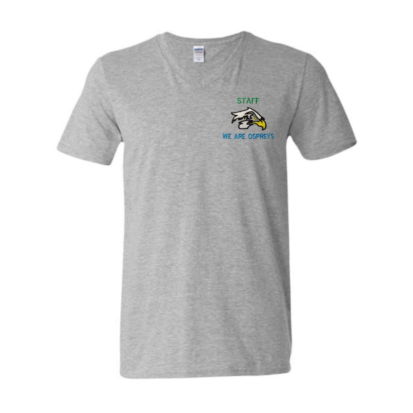 EMBROIDERED STAFF - Adult - Osprey ILPS Flight Crew High quality V Neck t-shirt