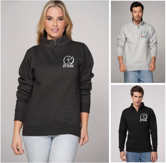 Otters 1/4 Zip sweatshirt High quality