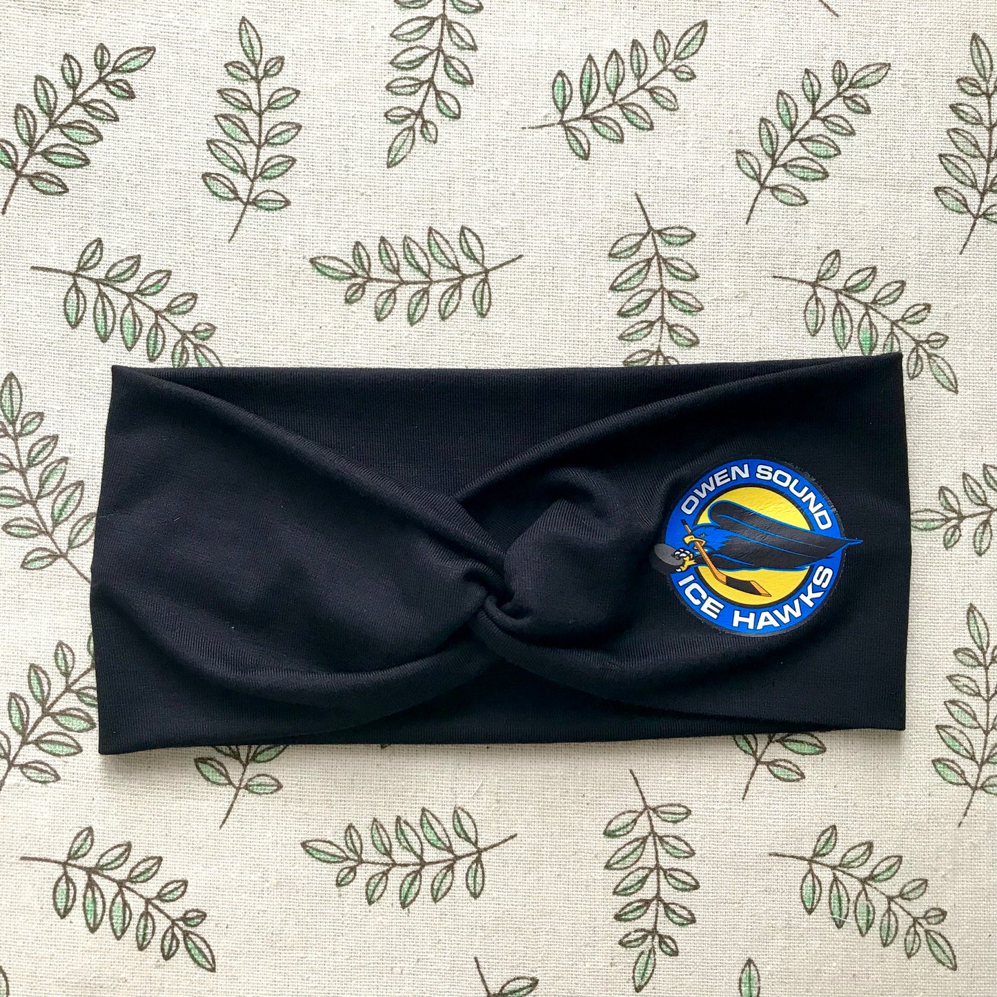 Owen Sound Ice Hawks Large Twist bamboo headband
