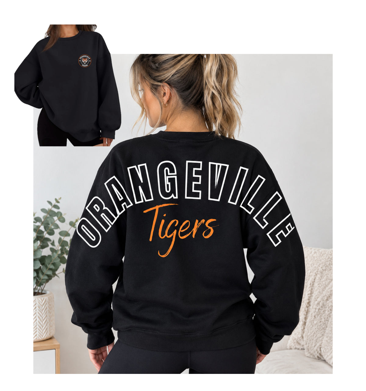 Tigers Full sleeves design sweatshirt High quality
