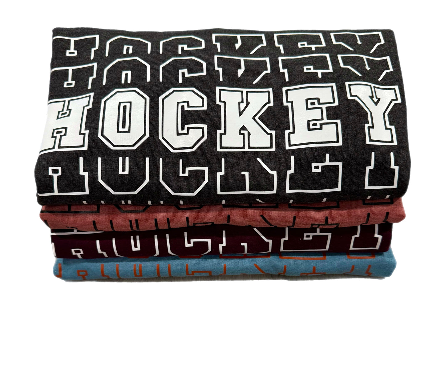 LADIES SIZES - HOCKEY HOCKEY HOCKEY - LIGHTWEIGHT CREW NECK SWEATSHIRT