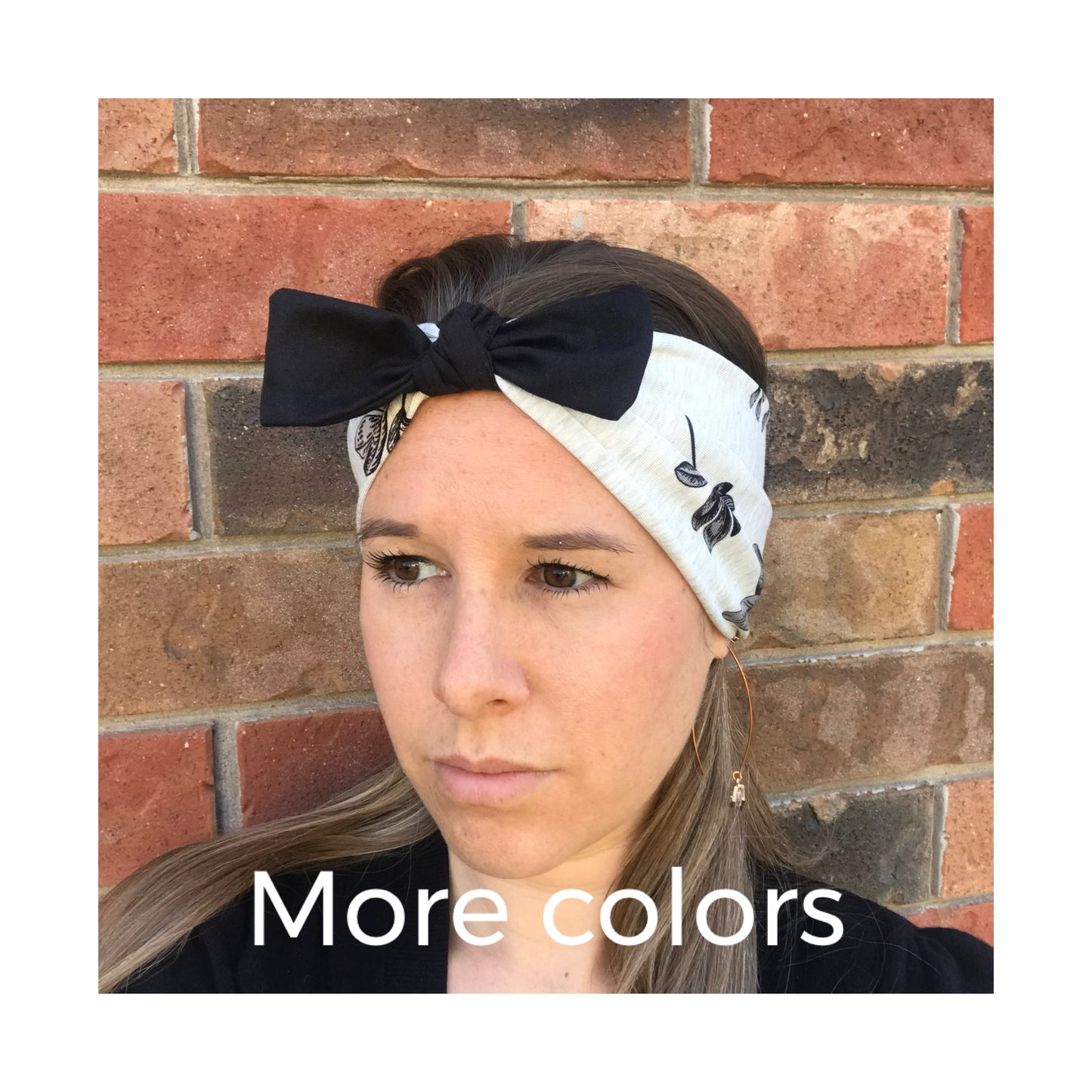 Black Bow bamboo headband - hair accessories