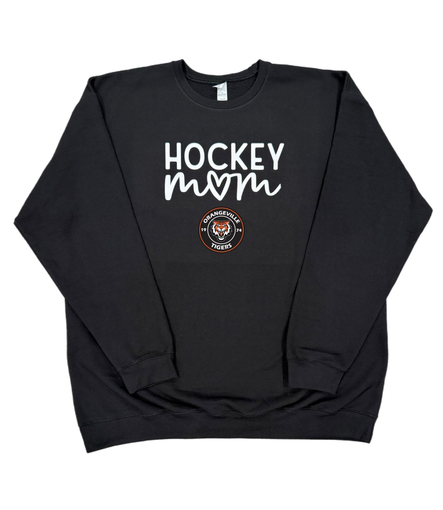 Tigers Hockey mom (with heart) sweatshirts