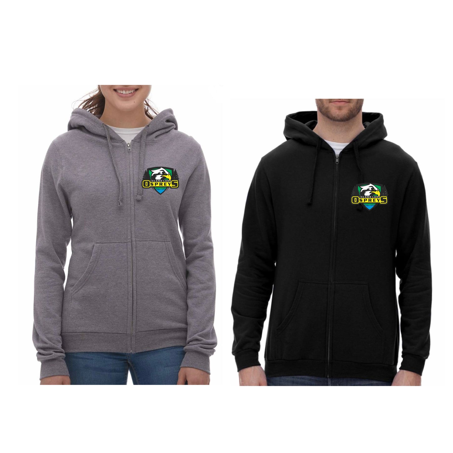 Adult - Osprey ILPS High quality Zip up Hoodies with small logo