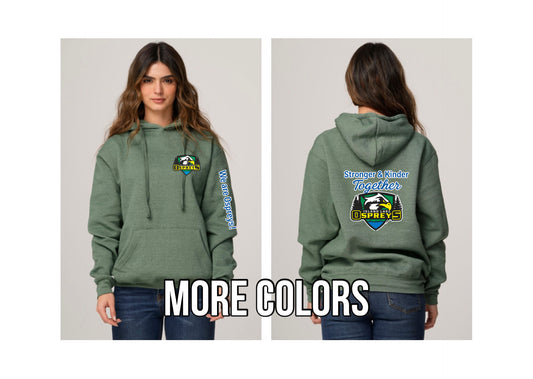 Adult - Osprey ILPS High quality Hoodies with small logo and school quote on the back