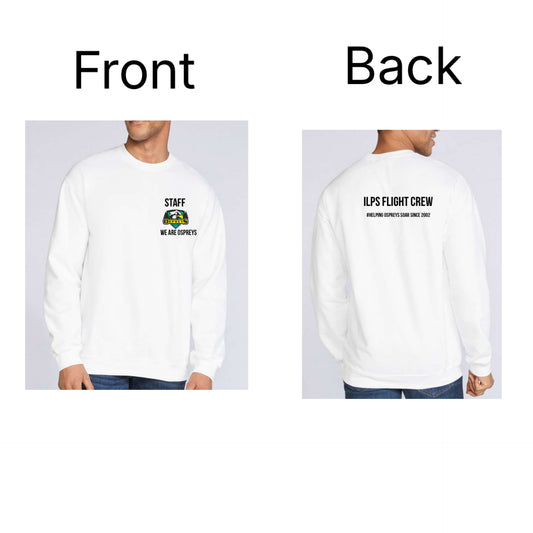 PRINTED STAFF - Adult Osprey ILPS Flight Crew High Quality Crewneck with big logo