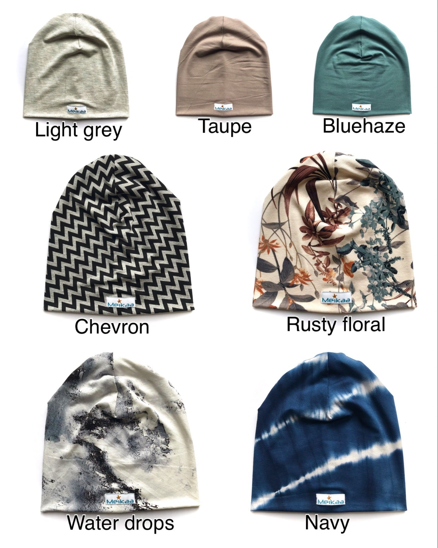 Spring/Fall Bamboo Beanie Hats - Slouchy hats
