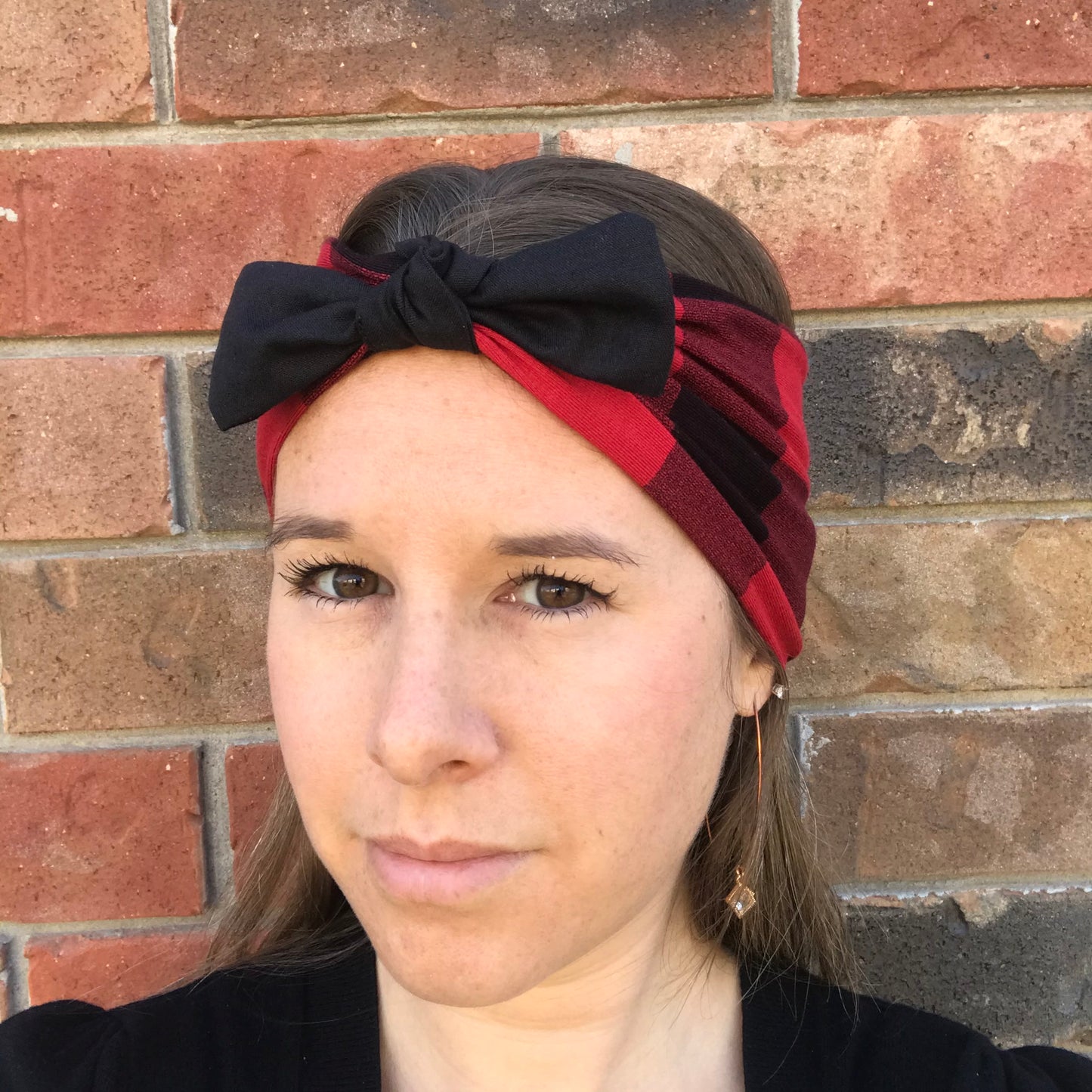 Black Bow bamboo headband - hair accessories