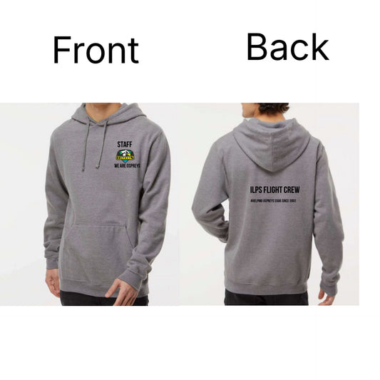 PRINTED STAFF - Adult Osprey ILPS Flight Crew High Quality hoodie with big logo