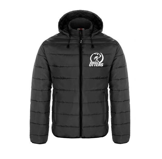 Otters embroidered Puffy Jacket with Detachable Hood (Men, Youth and Ladies sizes)