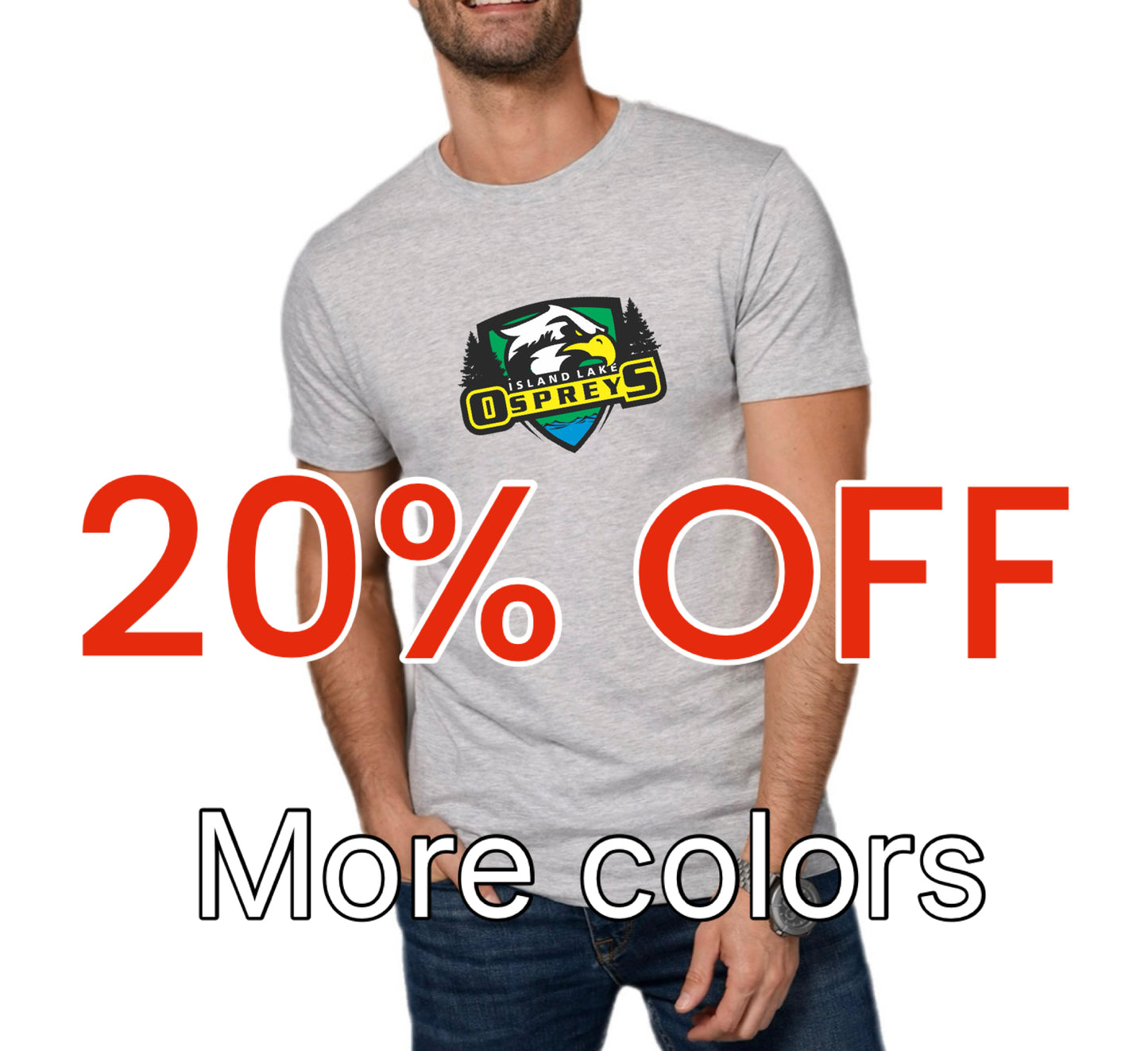 20%OFF at checkout - Adult - Osprey ILPS High quality t-shirt with big logo