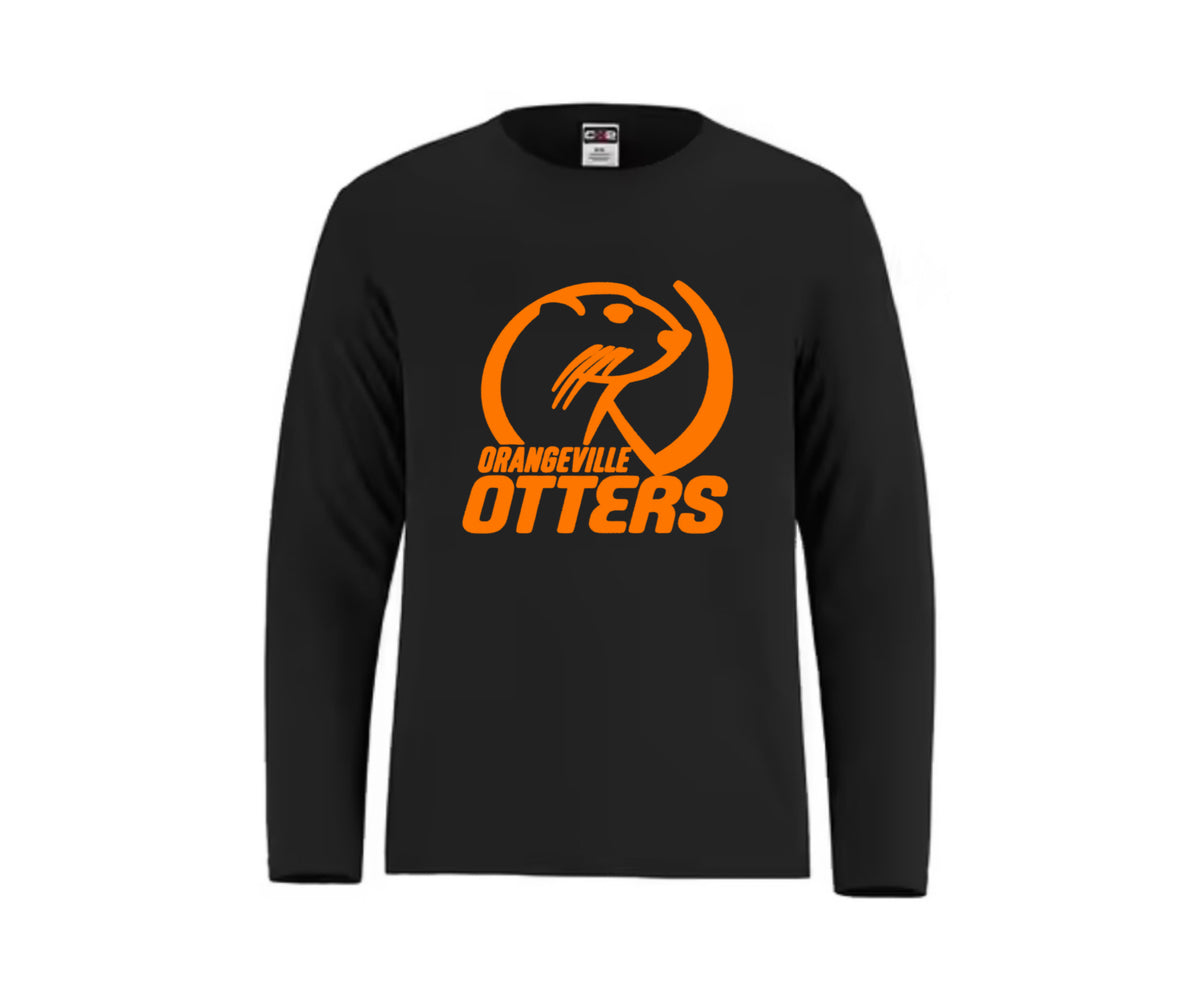 Otters Performance long sleeve dry fit with big logo