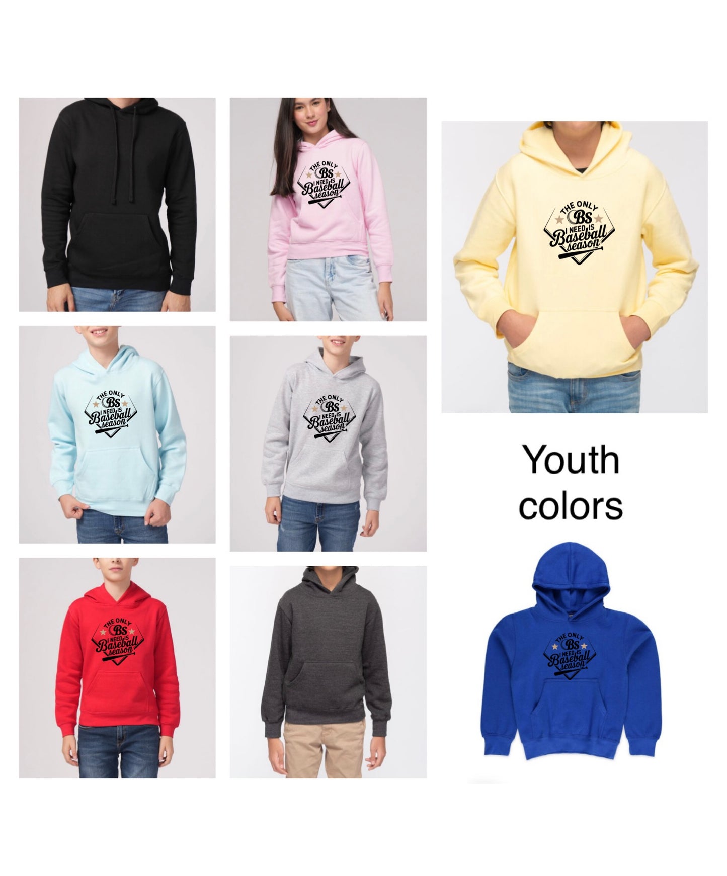 Youth Baseball Season - High quality Hoodies Bengals