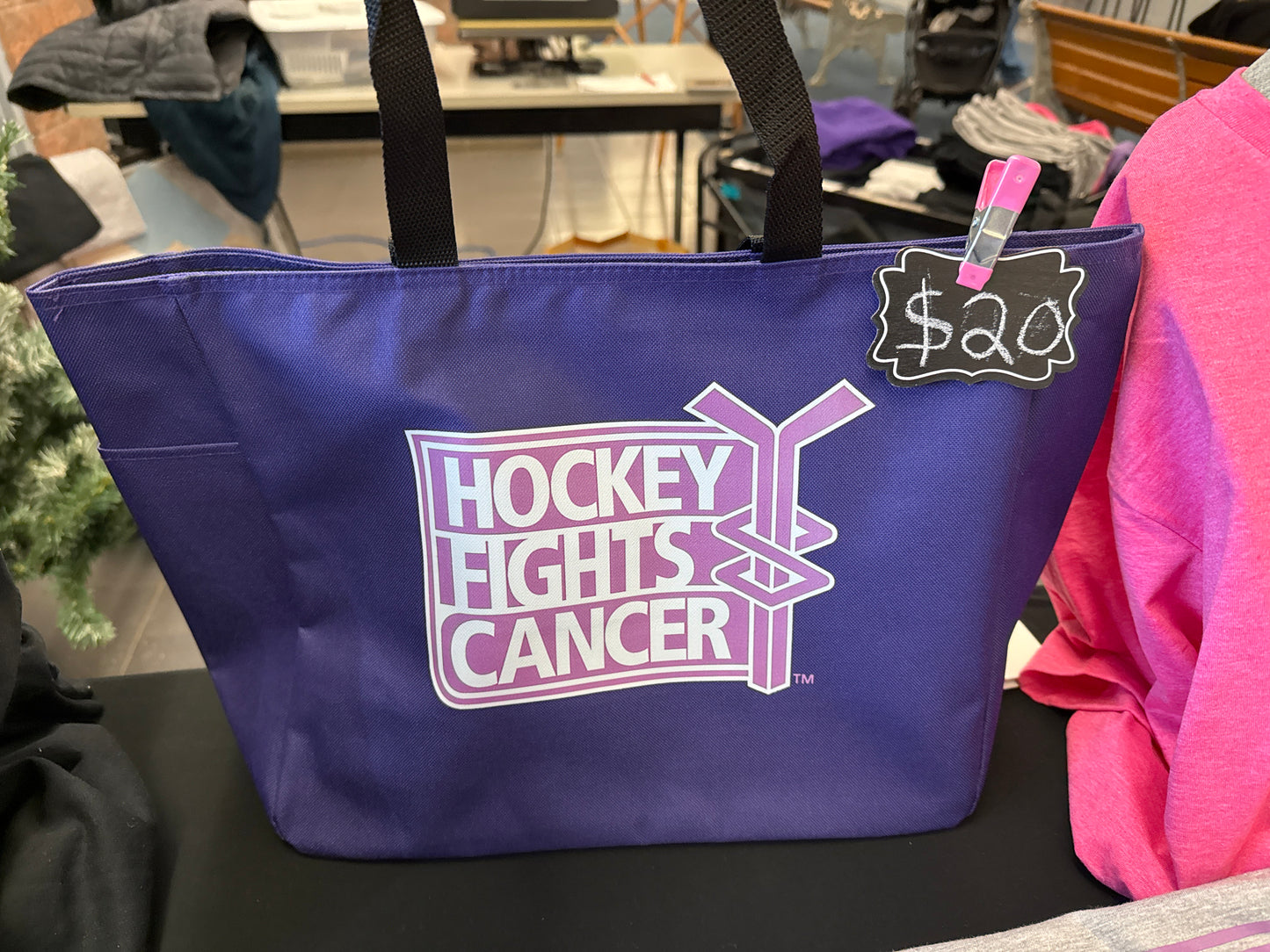 Hockey Fights Cancer EVERYDAY ESSENTIAL REUSABLE TOTE