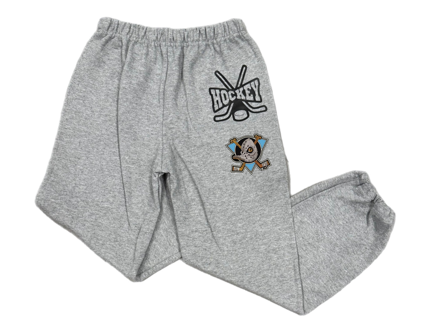 Dufferin Ducks Hockey with crossed sticks sweatpants