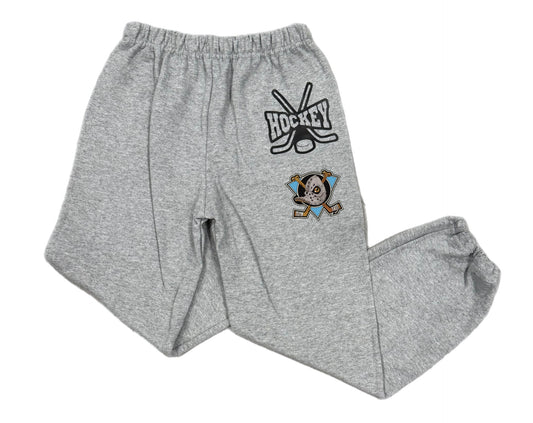 Dufferin Ducks Hockey with crossed sticks sweatpants