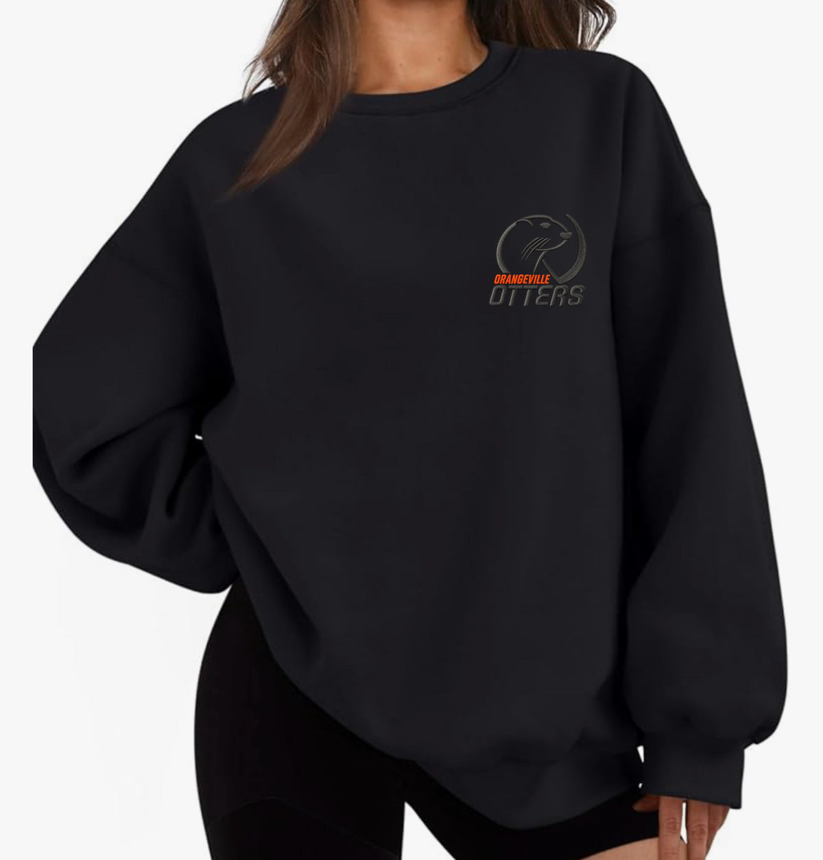 Orangeville Otters crewneck small logo