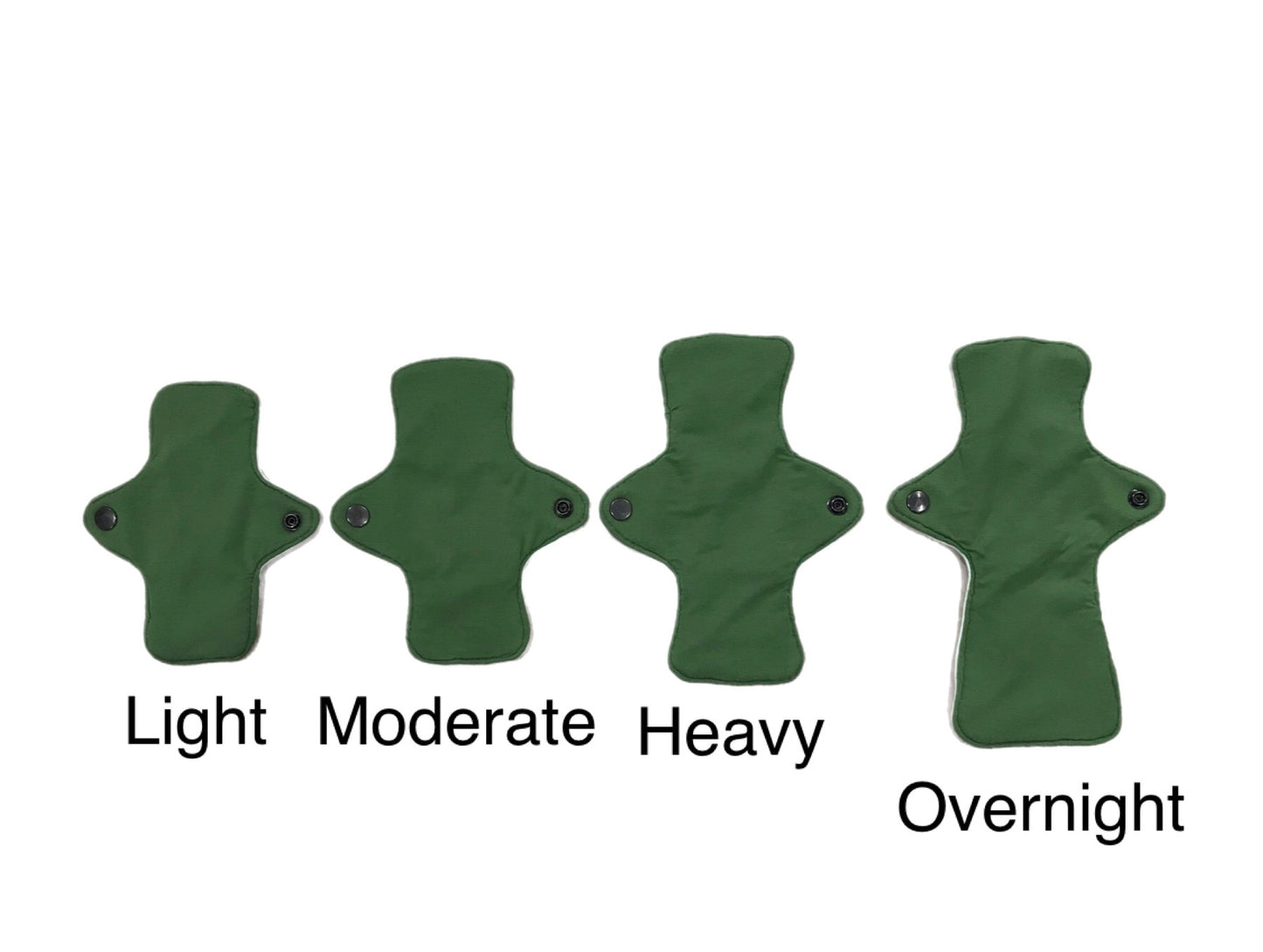 Green colors - Washable period pads