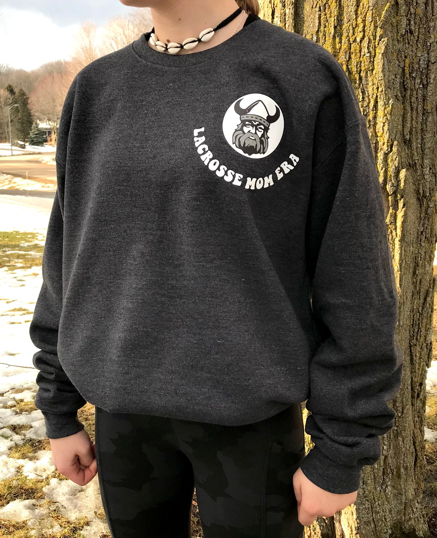 In my Lacrosse mom Era sweatshirts - Northmen