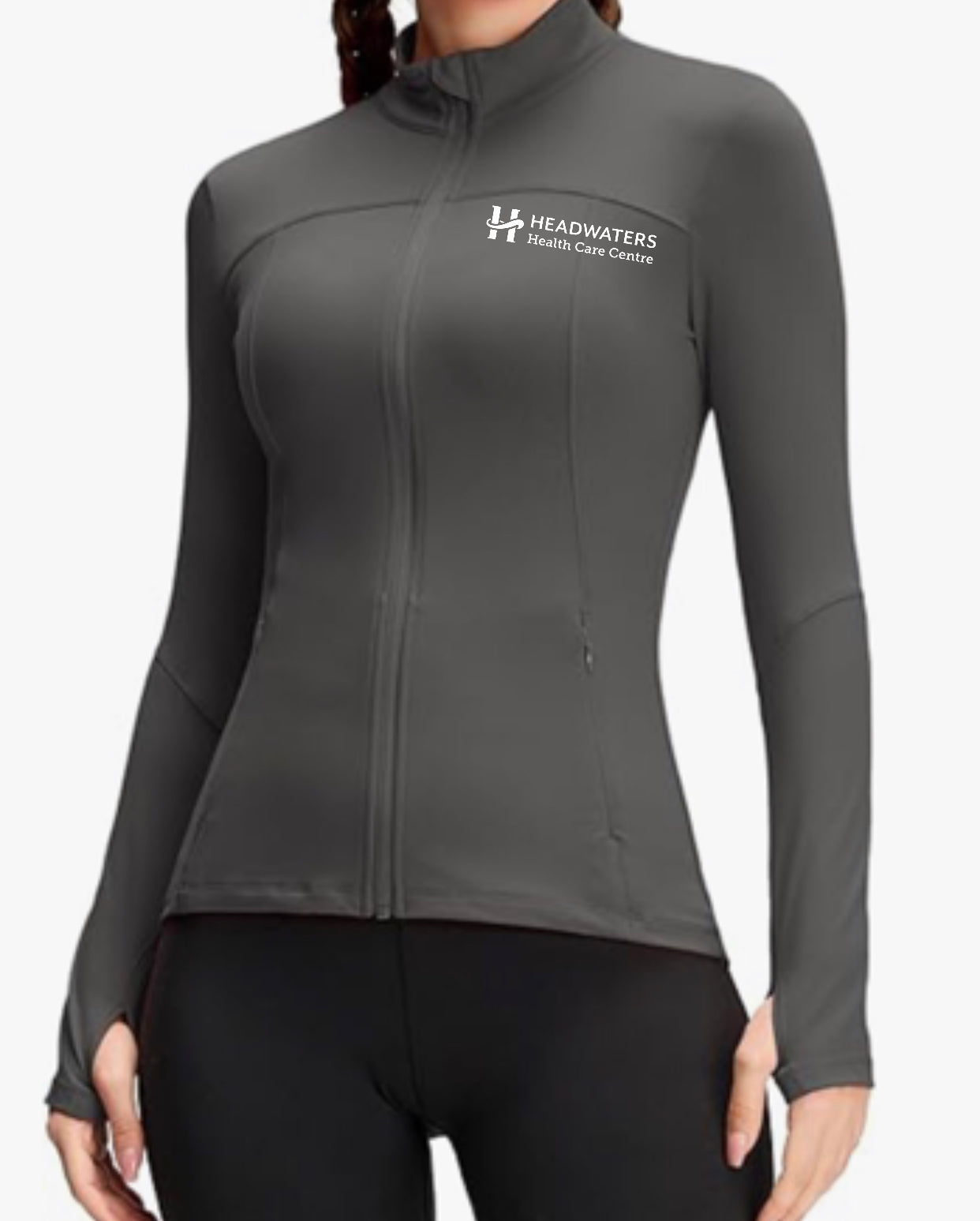 Women’s Athletic Slim Fit Workout Jacket with Pockets