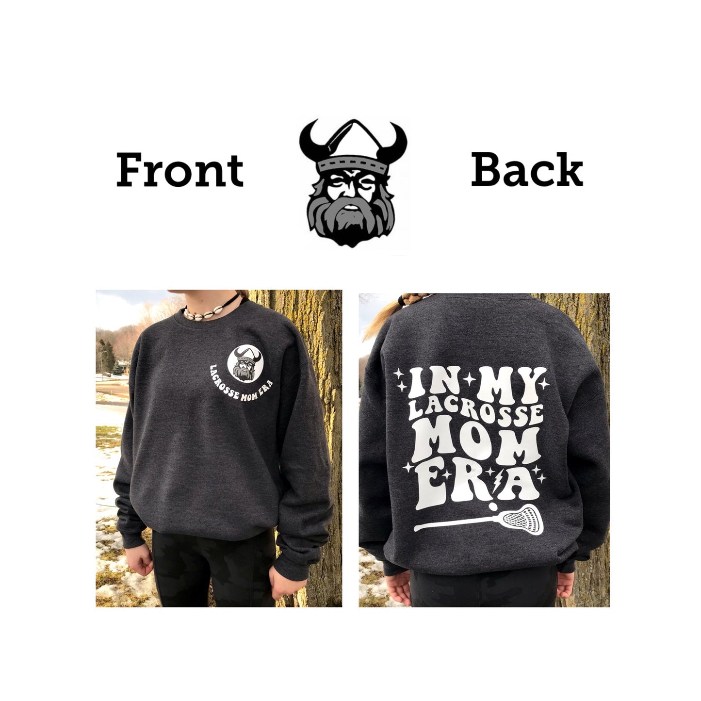 In my Lacrosse mom Era sweatshirts - Northmen