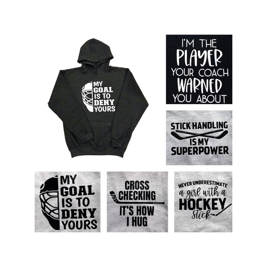 High quality Hoodies Hockey quote