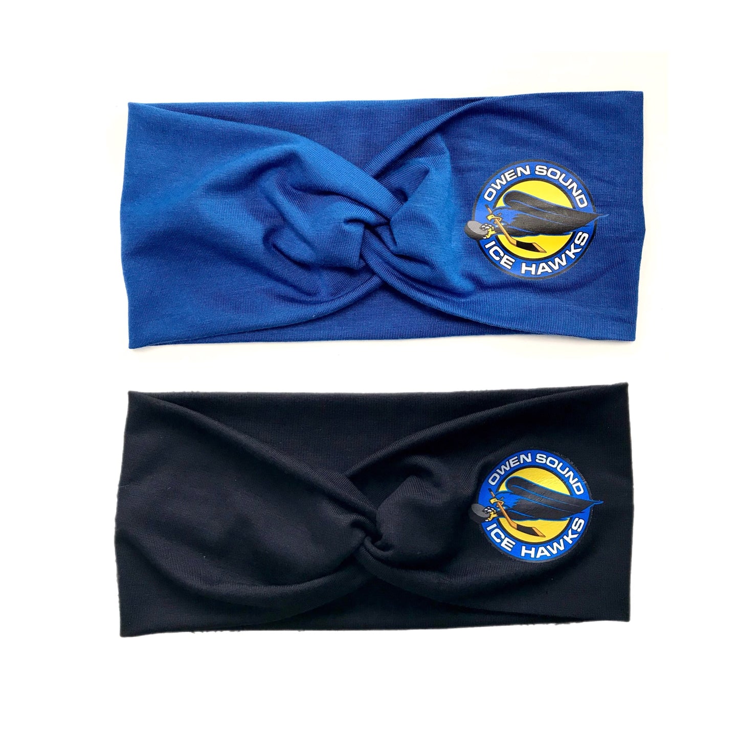 Owen Sound Ice Hawks Large Twist bamboo headband