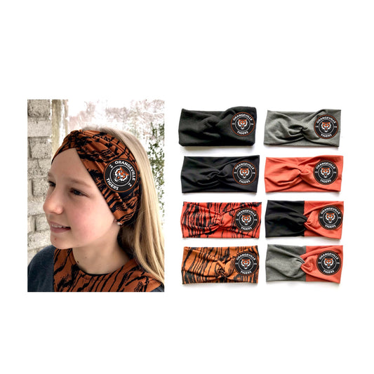 Orangeville tigers Large Twist bamboo headband