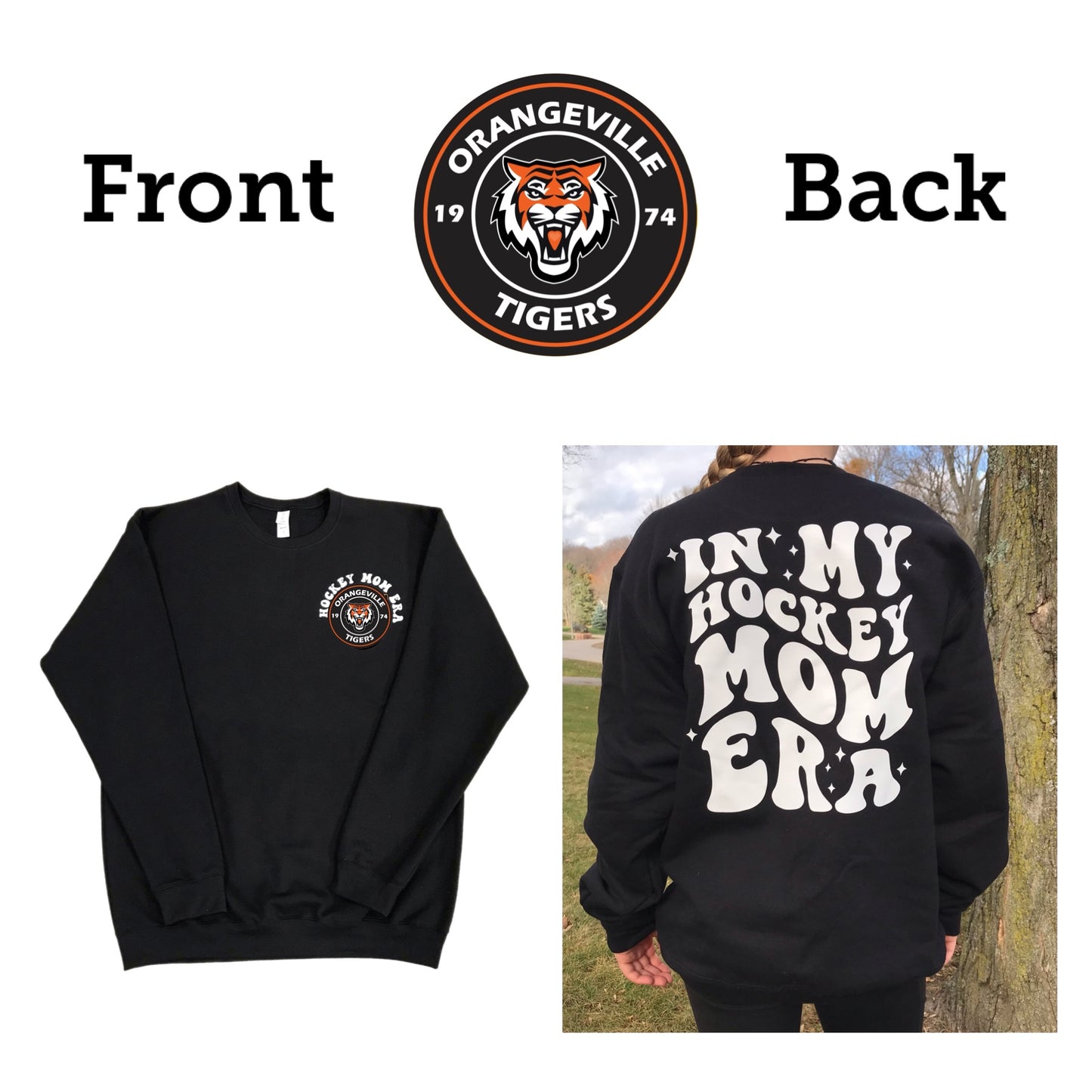 In my hockey mom/nan/grams/grandma/coach Era sweatshirts - Pick your design and your team