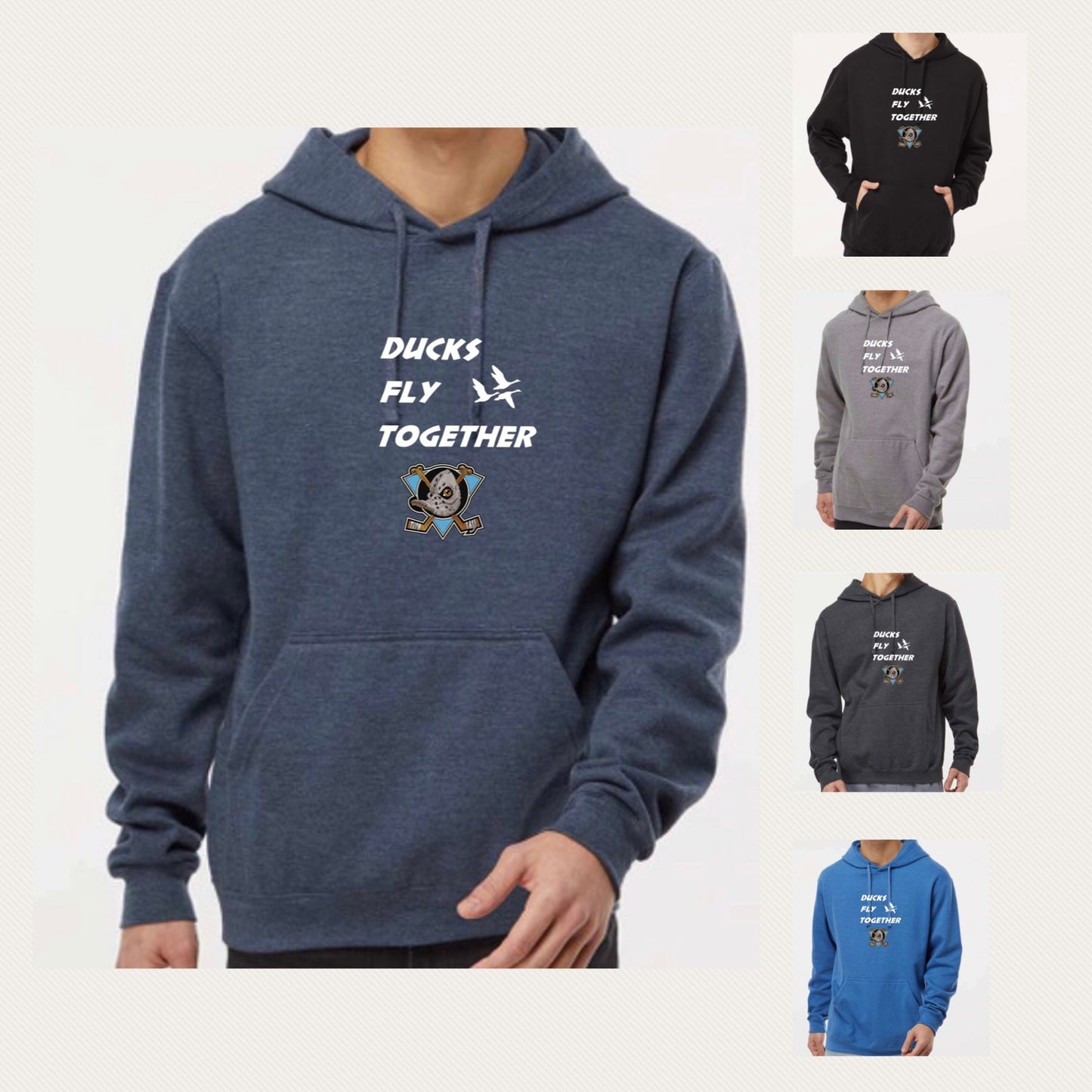 Ducks Fly Together Hoodie - Dufferin Ducks - High quality