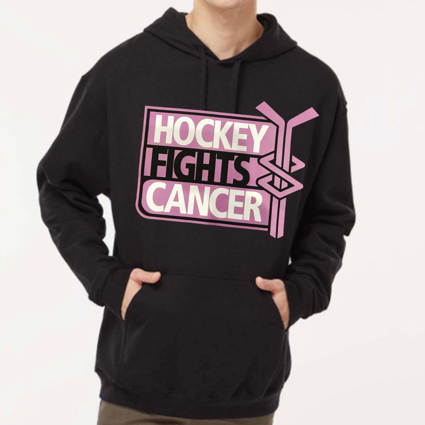 All sizes Hoodies Hockey fights Cancer