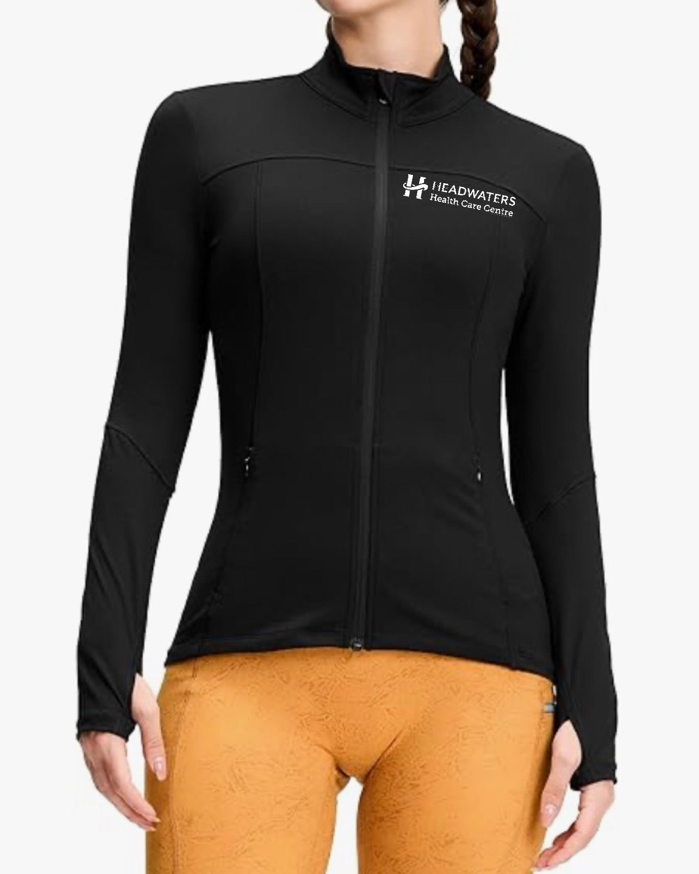 Women’s Athletic Slim Fit Workout Jacket with Pockets