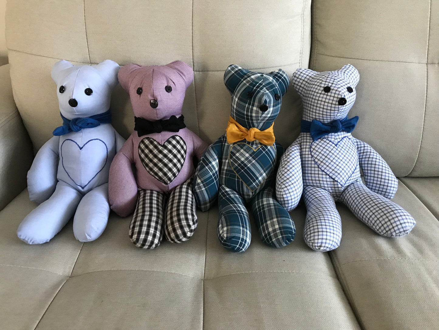 Custom Memorial Teddy Bears