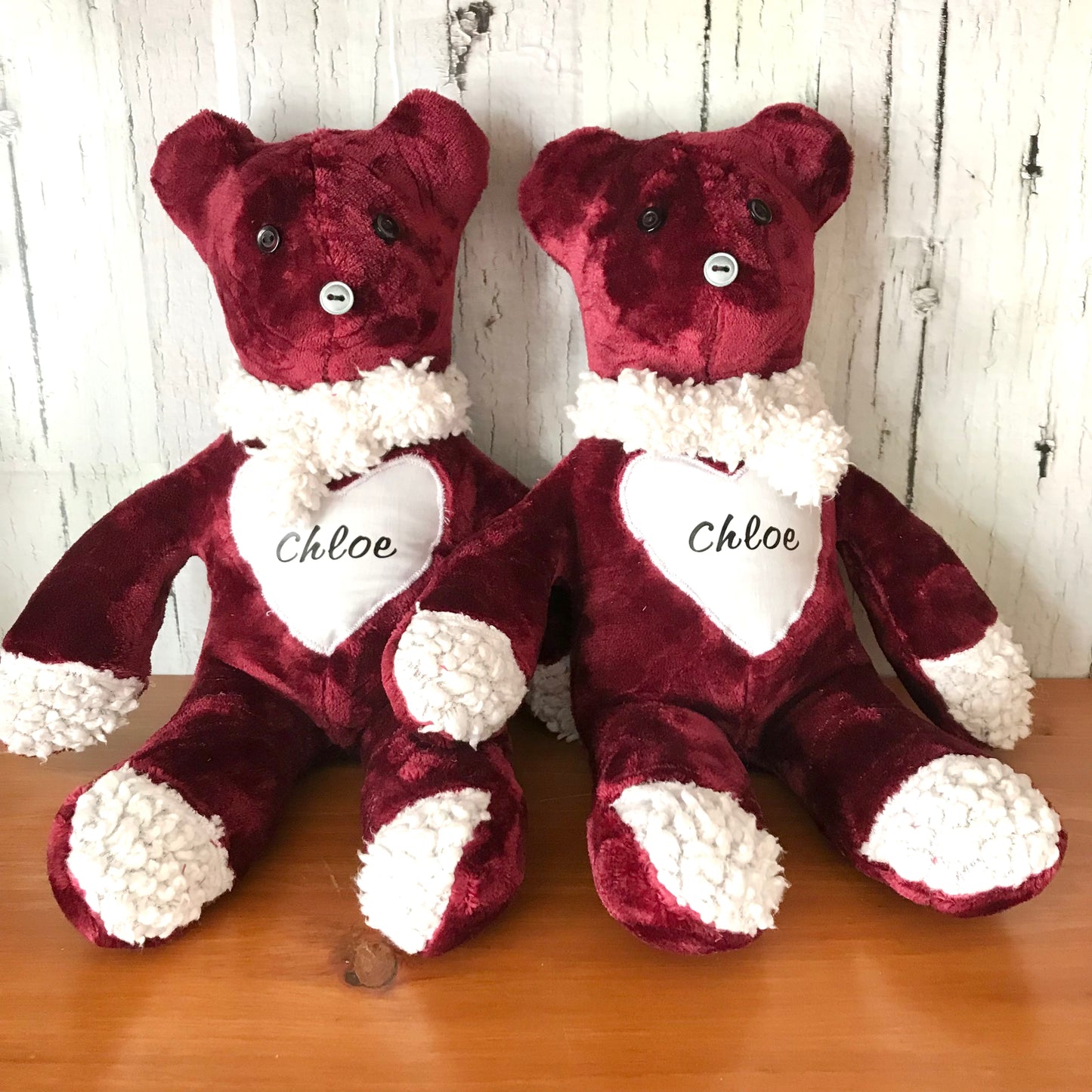 Custom Memorial Teddy Bears