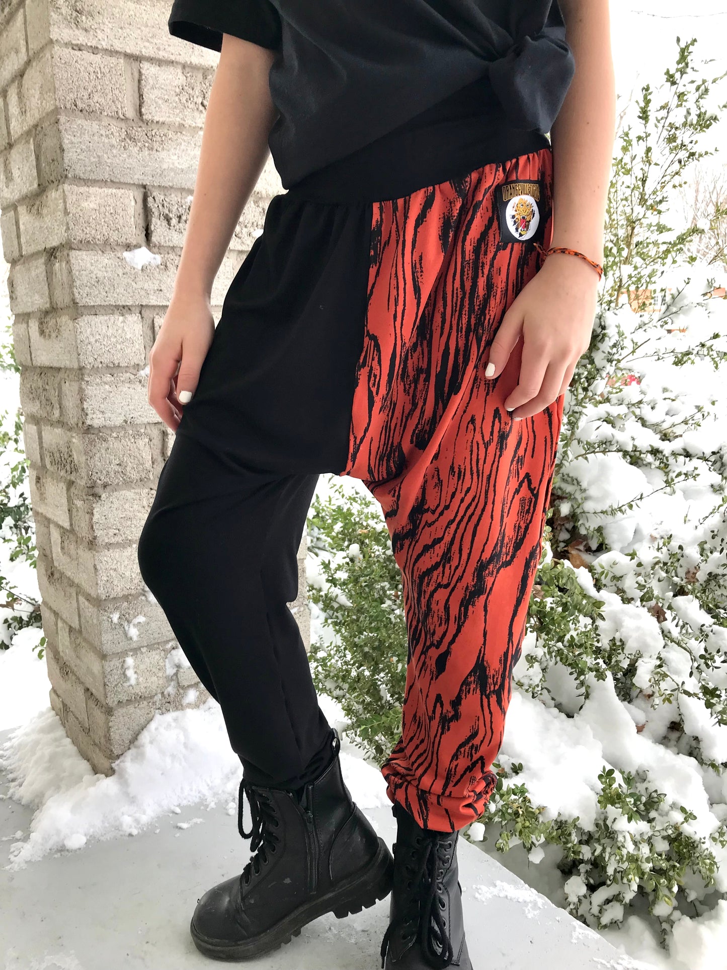 50% OFF OLD LOGO- Orangeville Tigers Bamboo Harem pants