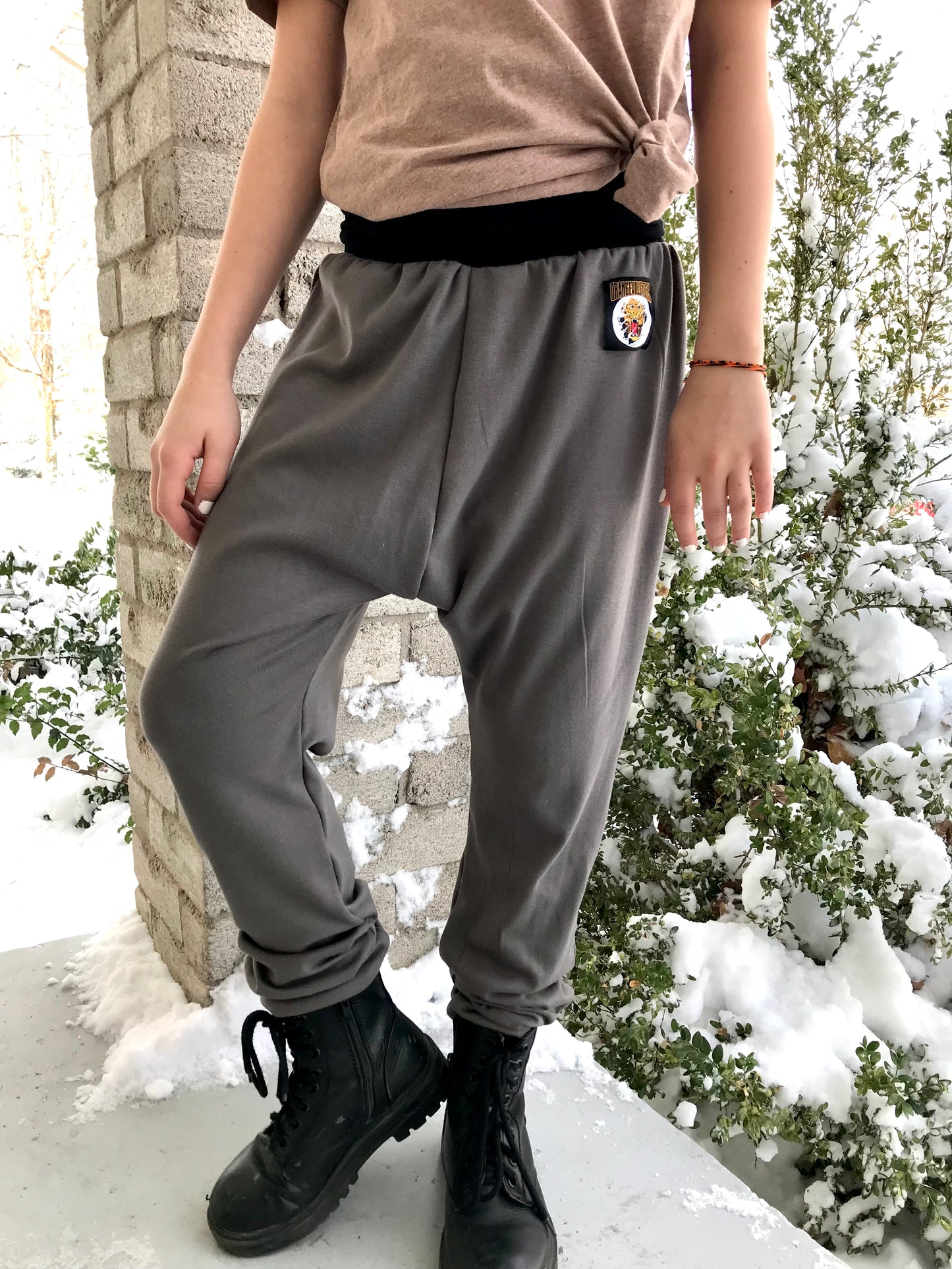 50% OFF OLD LOGO- Orangeville Tigers Bamboo Harem pants