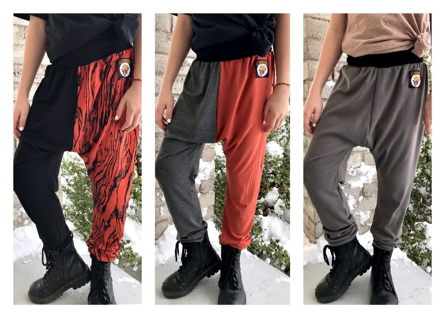 50% OFF OLD LOGO- Orangeville Tigers Bamboo Harem pants