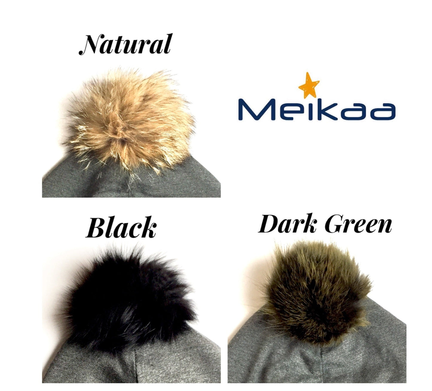 Plaid Winter Bamboo Hat + recycled fur pompom