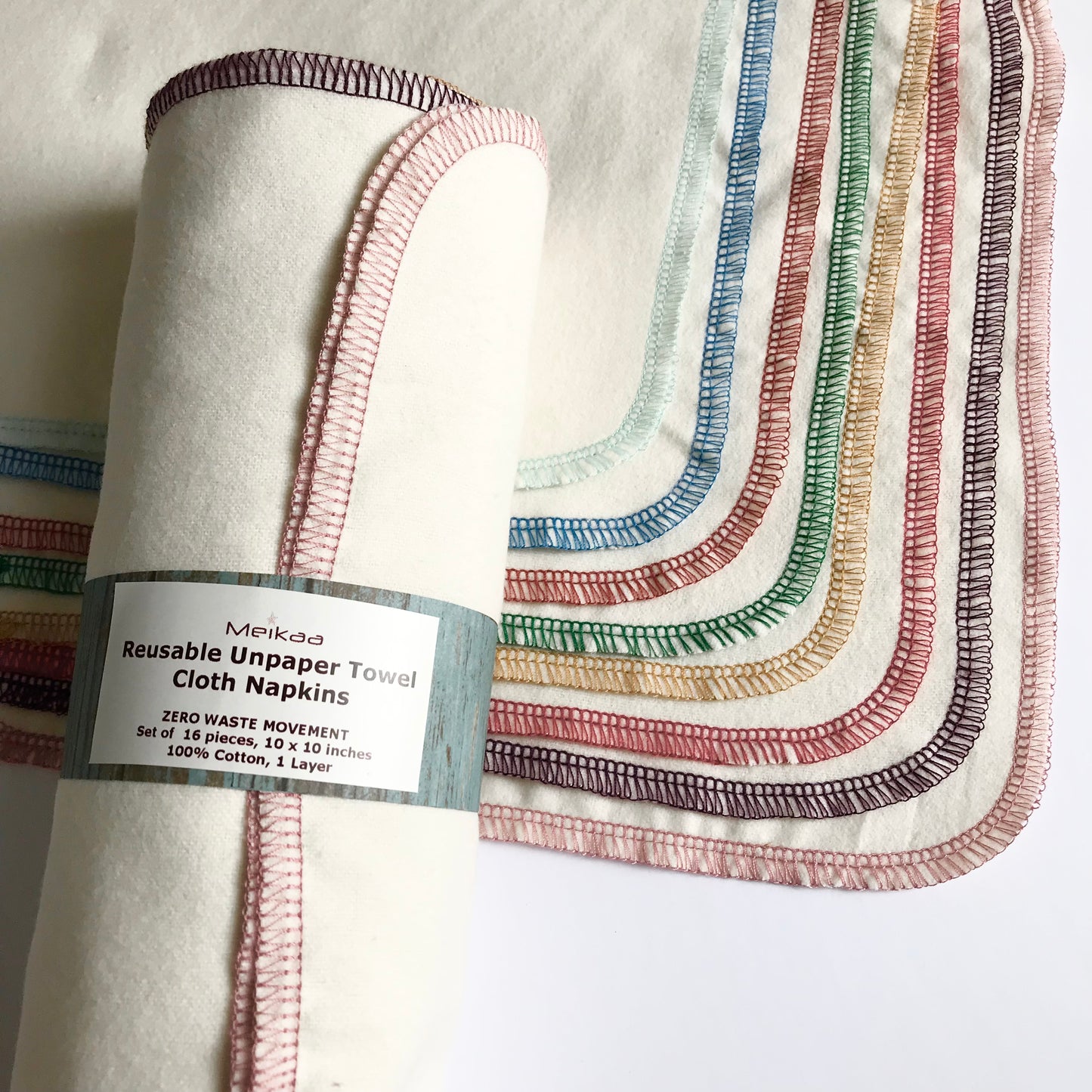 1 layer Rainbow Unpaper towel 100% Cotton