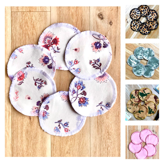 6 Reusable Face rounds/Makeup pads remover